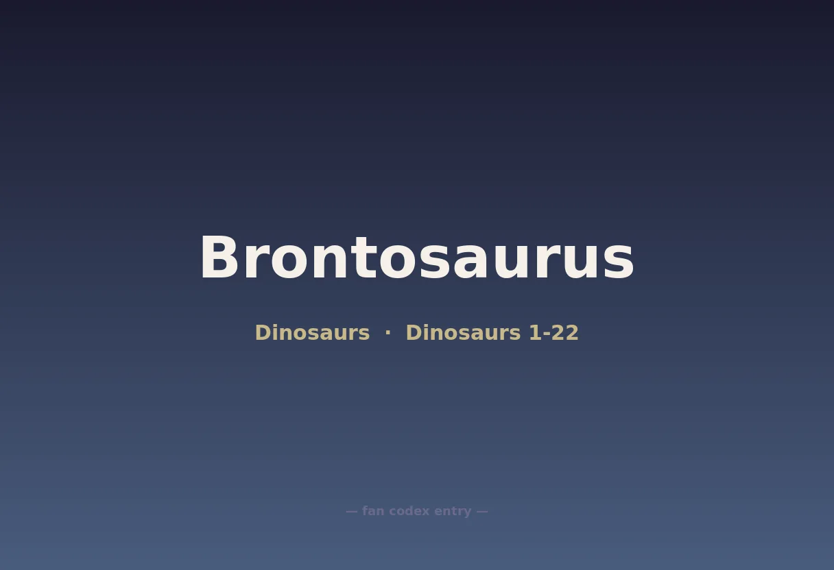Brontosaurus
