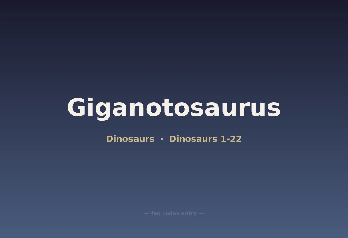 Giganotosaurus